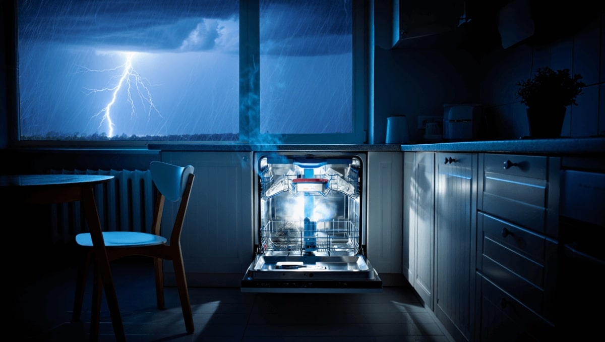Why You Should Avoid Running Your Dishwasher When It's Storming At All Costs