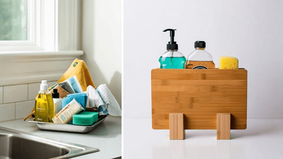 This Dollar Tree Cutting Board Hack Will Instantly Declutter Your Sink-Side Space