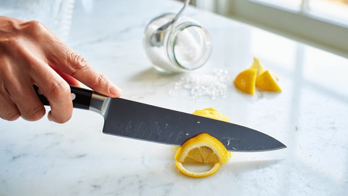 The Secret To Sharpening Dull Kitchen Knives Is Already In Your Pantry