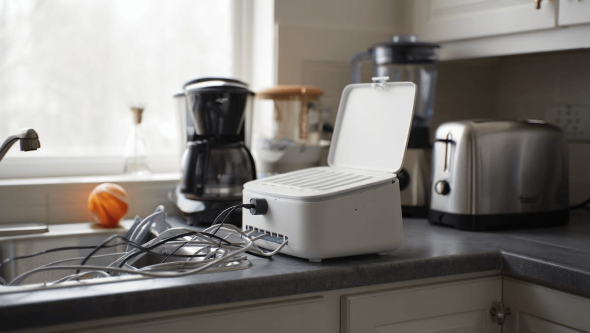 Tidy Up Cluttered Counters With This Genius Gadget For Hiding Messy Appliance Cords