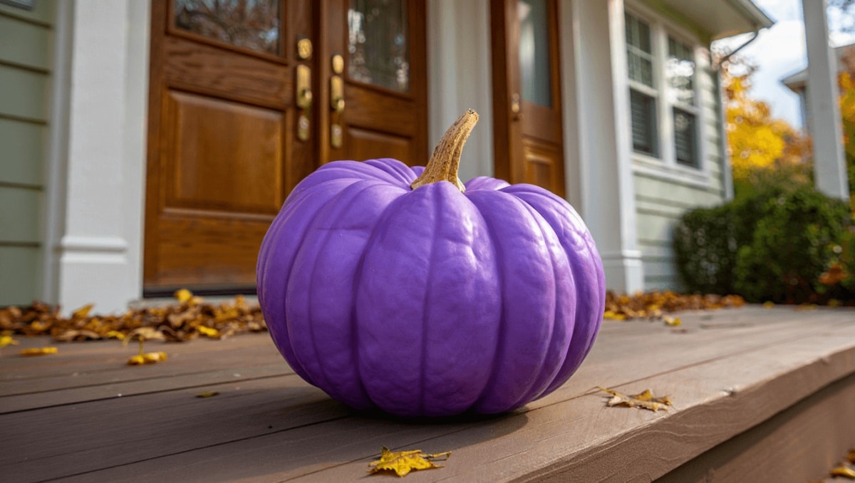 See A Purple Pumpkin On Someone's Porch? Don't Ignore It — Here's Why