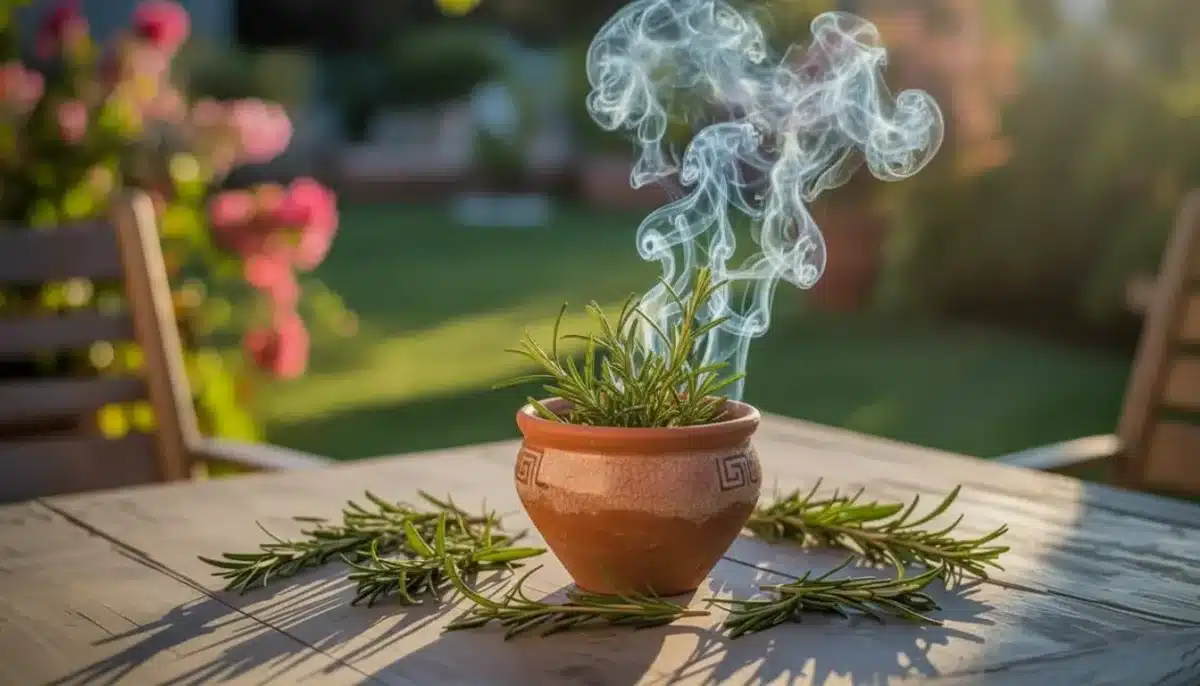 Burning rosemary: The natural trick I swear by for insect-free summer dinners outside