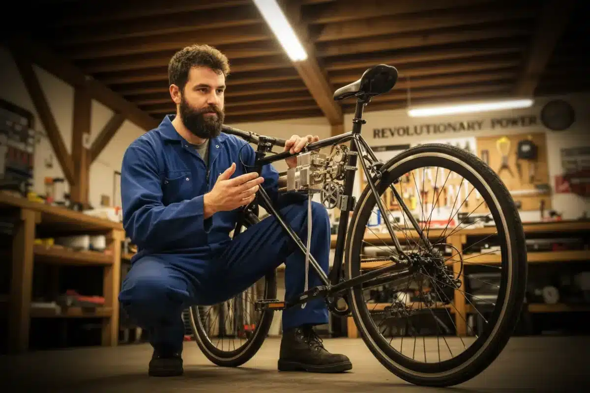 This Bike Runs Without Fuel or Battery Thanks to a 200-Year-Old Engine—Here’s How It Works