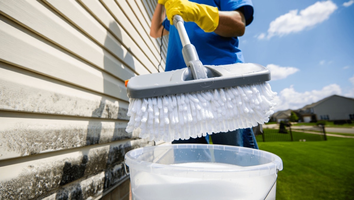 The Easy Trick To Cleaning Siding Without A Pressure Washer