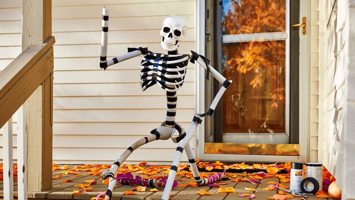 This Genius Dollar Tree Pool Noodle Hack Makes Last-Minute Spooky Decor A Breeze