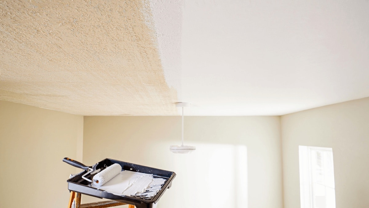 Instantly Transform Dated Popcorn Ceilings With This Simple DIY—no Removal Needed