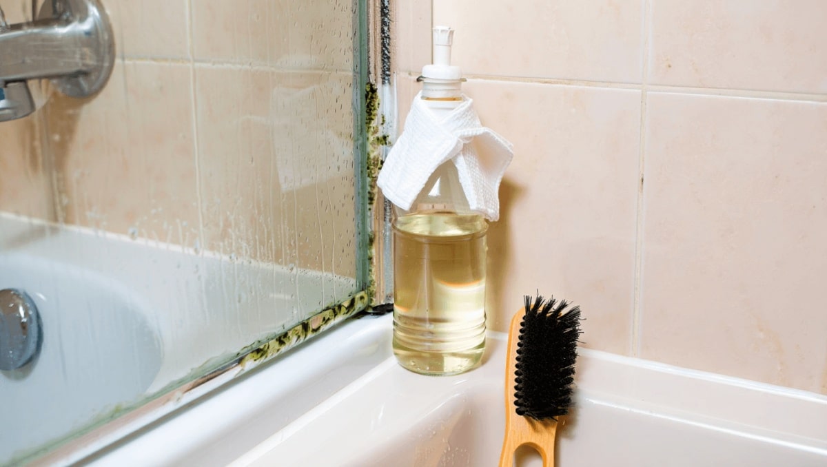 The Pantry Ingredient That Makes Removing Mold From Shower Caulking So Easy
