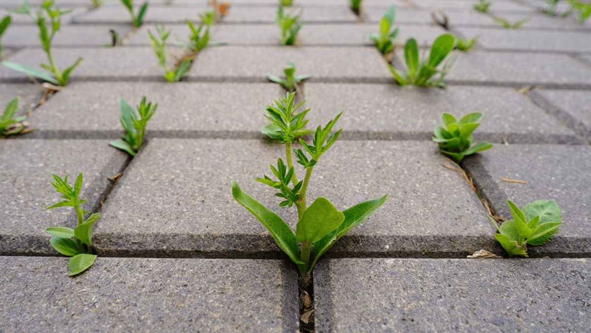 Stop Weeds From Growing In Concrete Cracks For Good With This One Simple Remedy