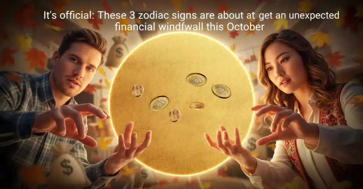 It’s official: These 3 zodiac signs are about to get an unexpected financial windfall this October