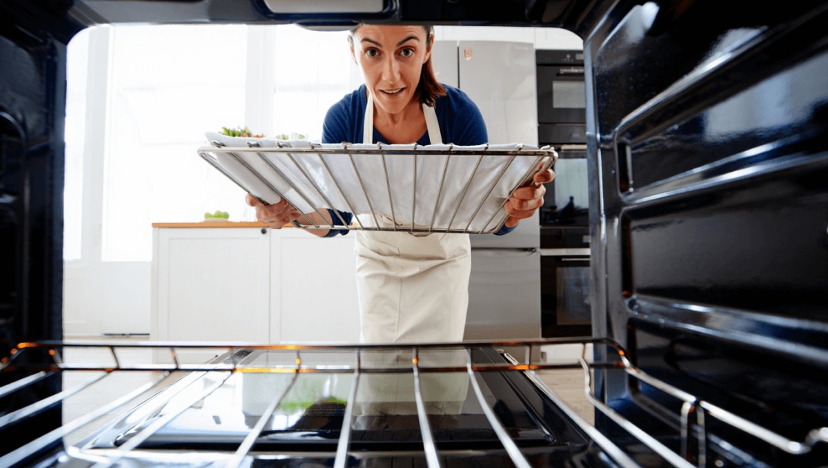 This Cornstarch Hack Is Supposed To Clean Greasy Oven Racks. We Put It To The Test