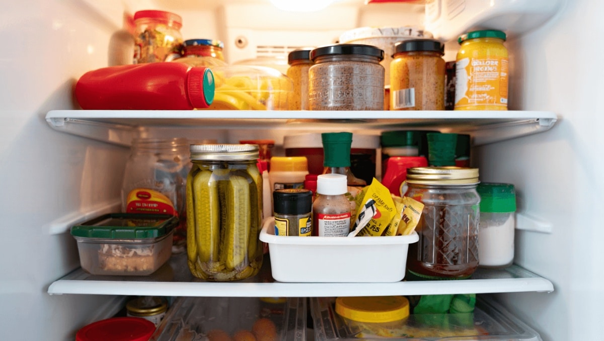 The $1.50 Dollar Tree Solution For Adding Extra Storage To Your Crowded Fridge
