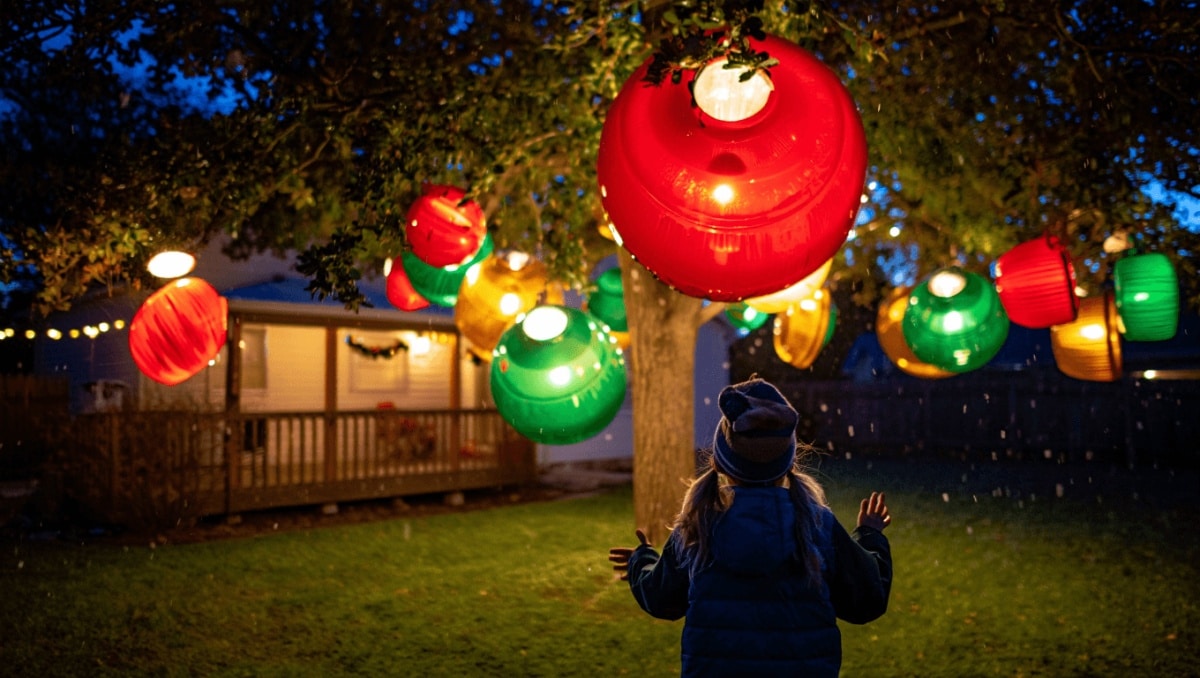 The Dazzling Dollar Tree Hack That Will Light Up Your Outdoor Space For Christmas