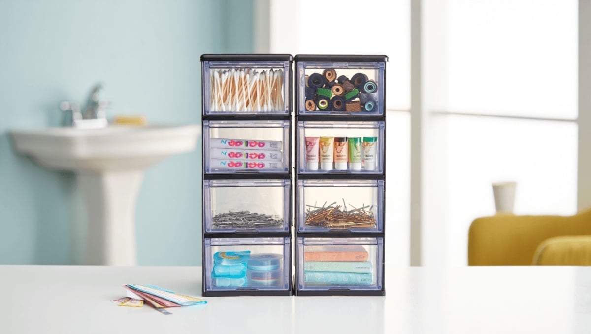 Dollar Tree Fans Are Loving These Mini Storage Gems For Easy Bathroom Organization