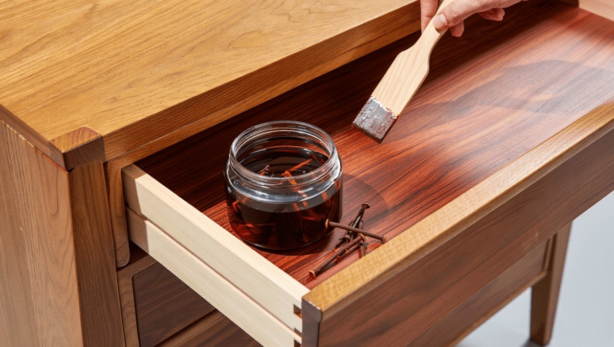 This 'Magic' Nails-And-Vinegar Wood Staining Hack Will Transform Your Furniture