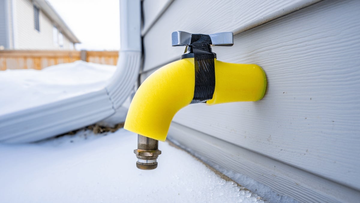 Winterize Your Outdoor Faucet With A Surprising Pool Noodle Hack