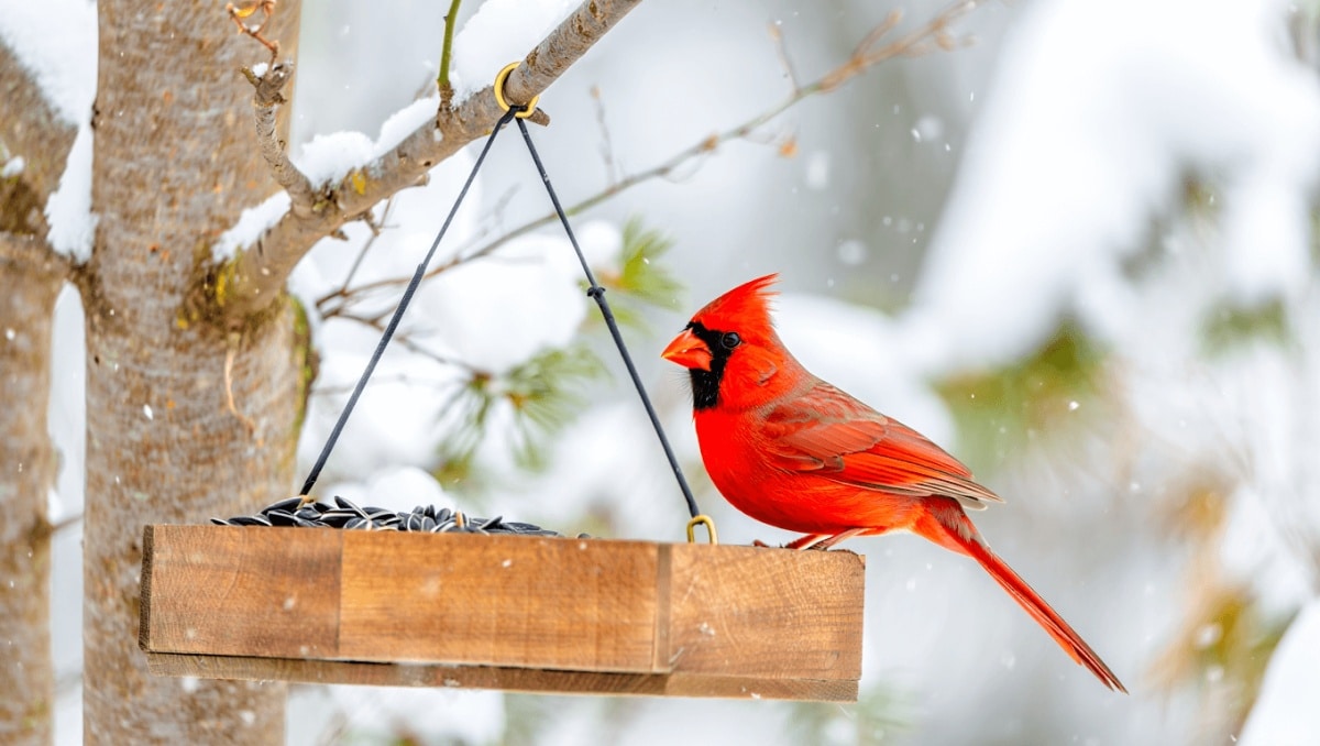 This Simple Bird Feeder Tip Keeps Colorful Cardinals Coming To Your Yard All Winter
