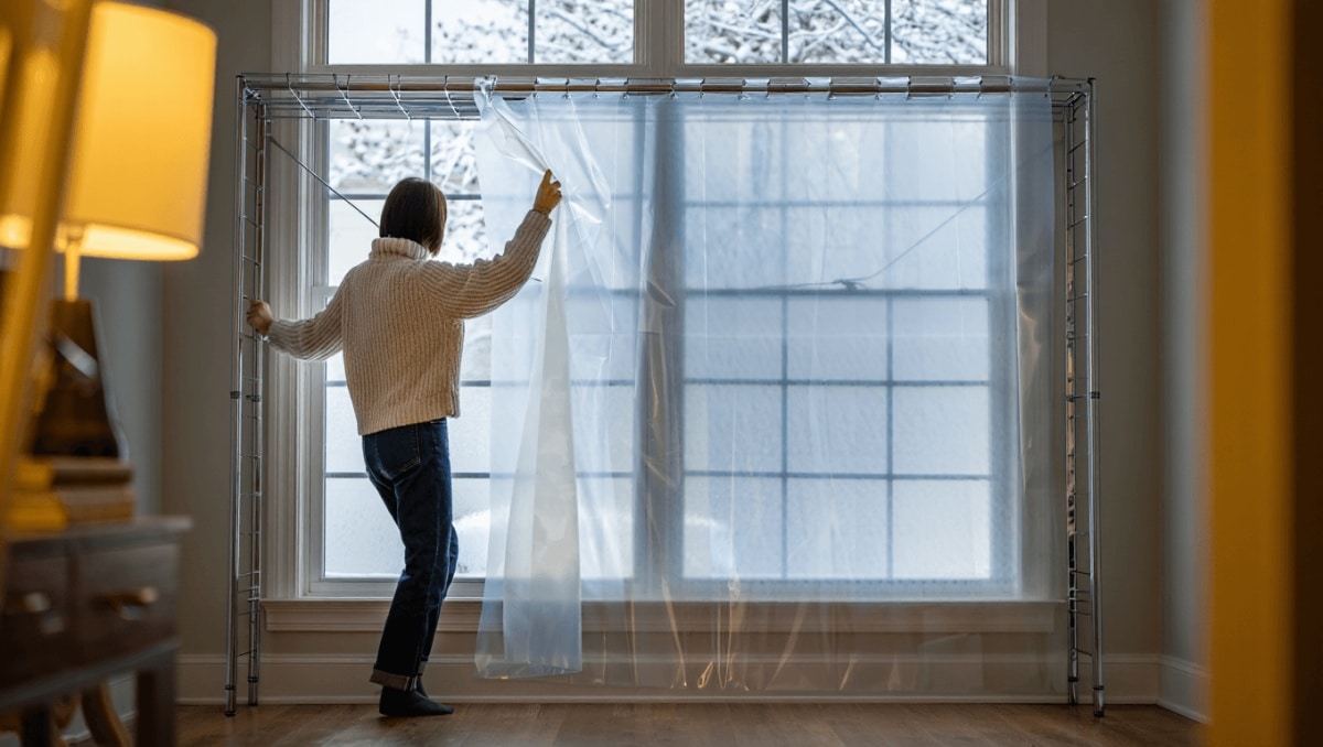 Woman's Dollar Tree Shower Curtain Trick Could Keep Your Home Warmer In Winter