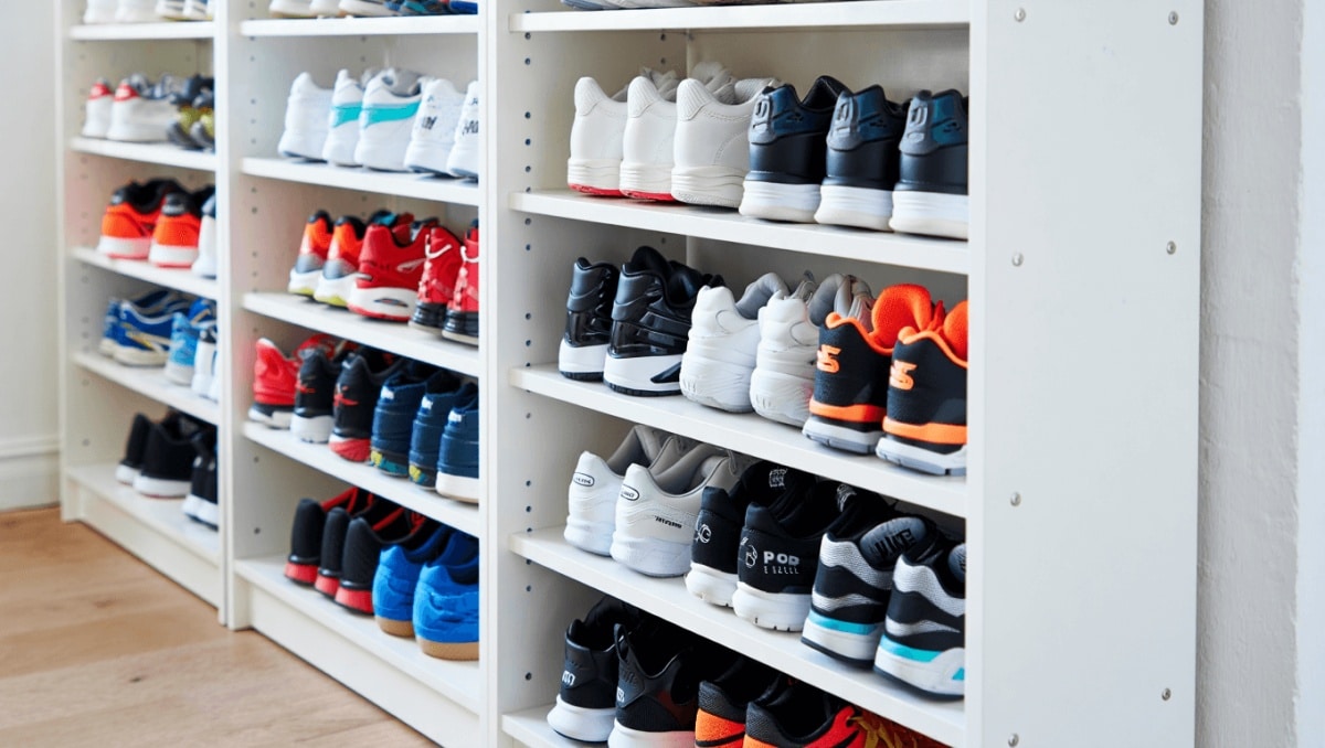 Shoe Lover Shares Clever IKEA BILLY Bookcase Shoe Storage Idea: 'Wow, Good Idea'
