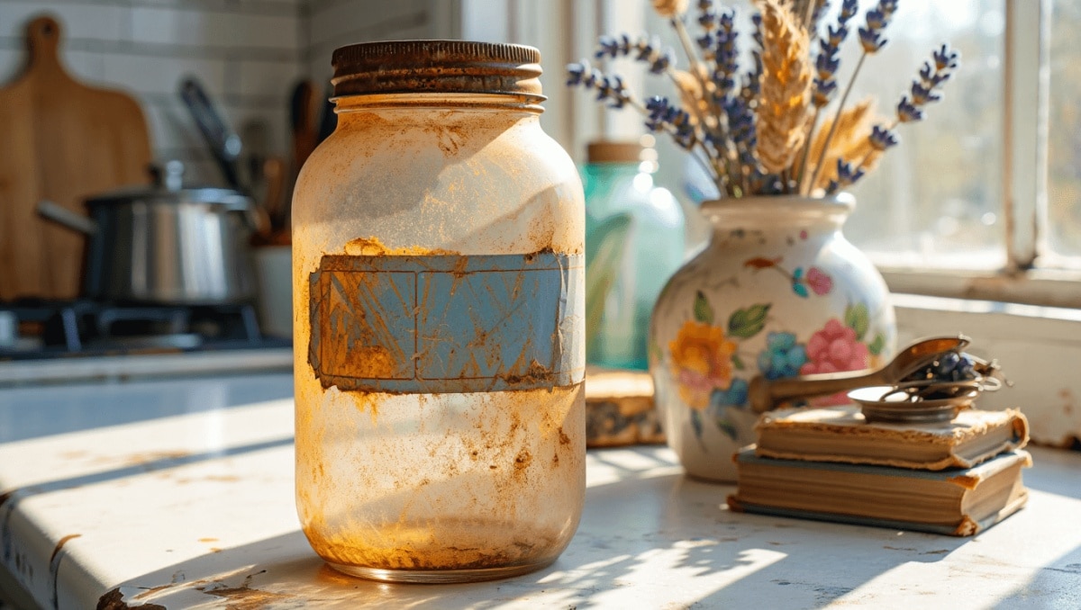 Transform An Old Mason Jar Into Beautiful Countertop Decor With Vintage Charm
