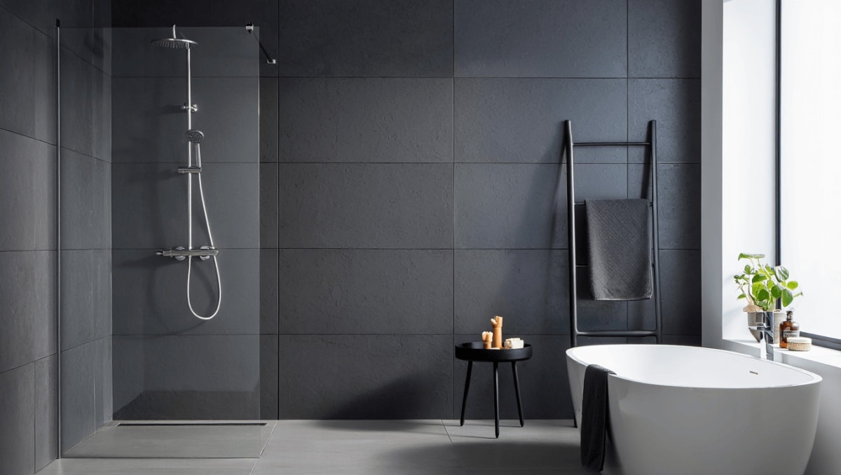 Goodbye To Traditional Tile Showers: The Moody Bathroom Trend Taking Over