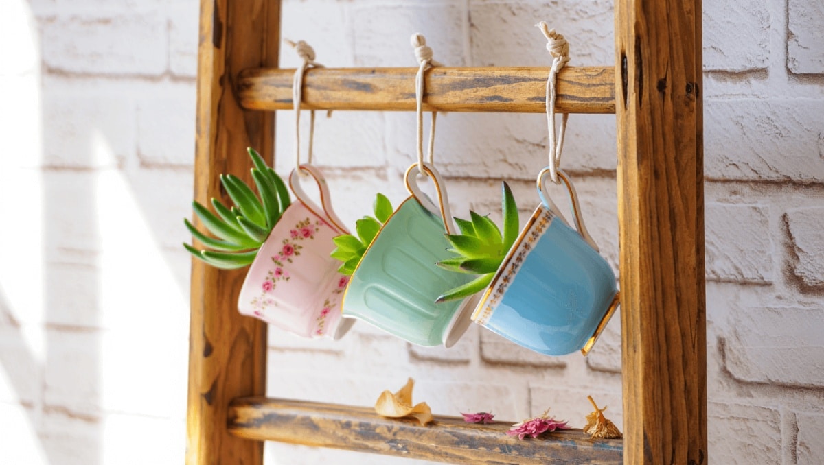 Repurpose Old Teacups Into A Gorgeous Decor Piece