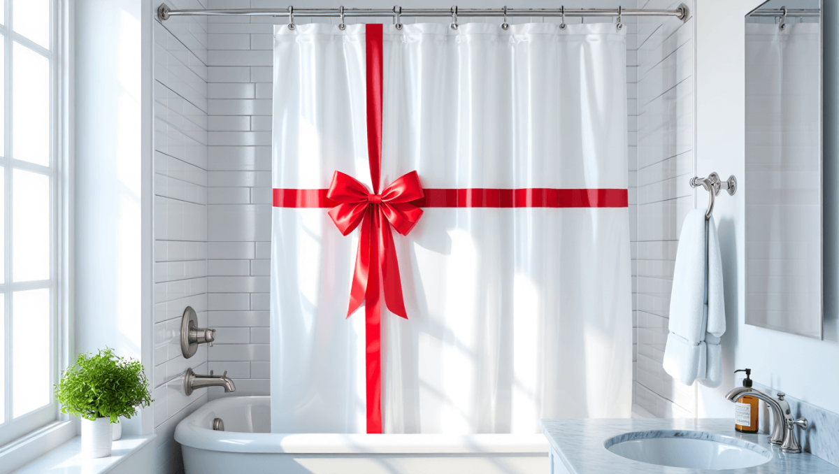 The Budget Shower Curtain Trick That Will Elevate The Look Of Any Bathroom Fast