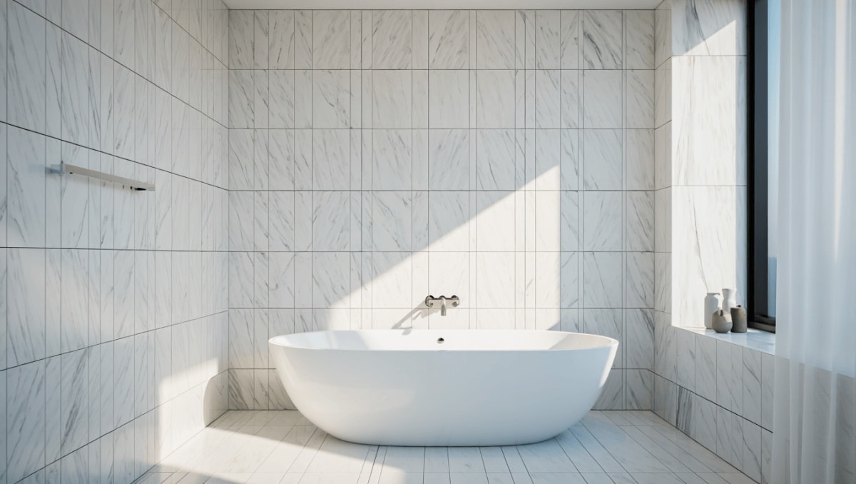 This Tile Trend Is Taking Basic Bathrooms & Making Them More Luxurious In 2026