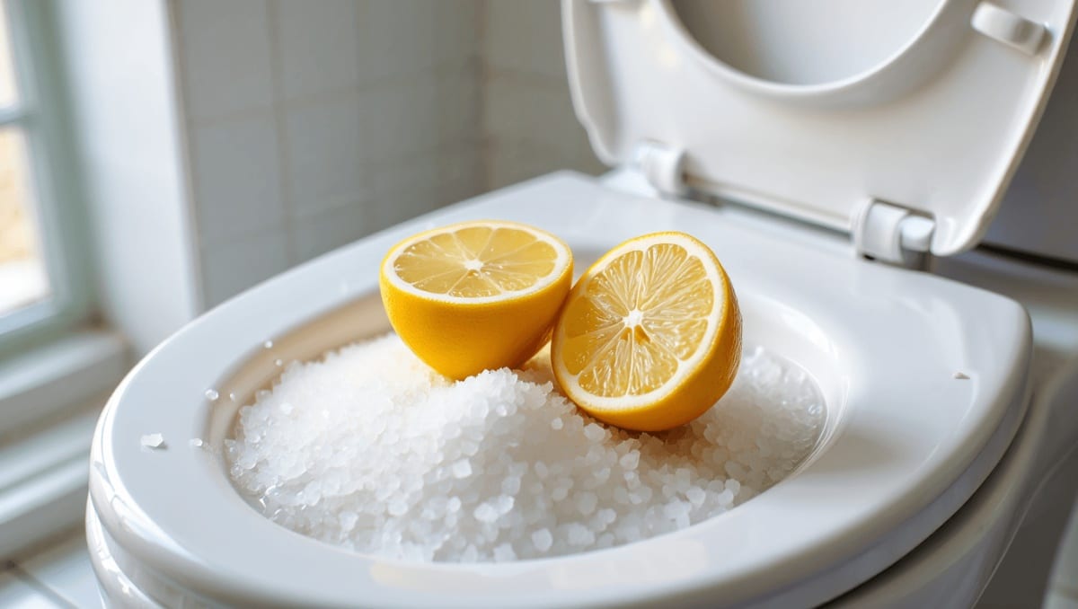 These Two Cheap Kitchen Staples Are A Game-Changer For Cleaning Your Toilet