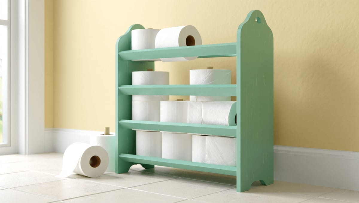 This Common Thrift Store Find Doubles As The Cutest Toilet Paper Storage Solution