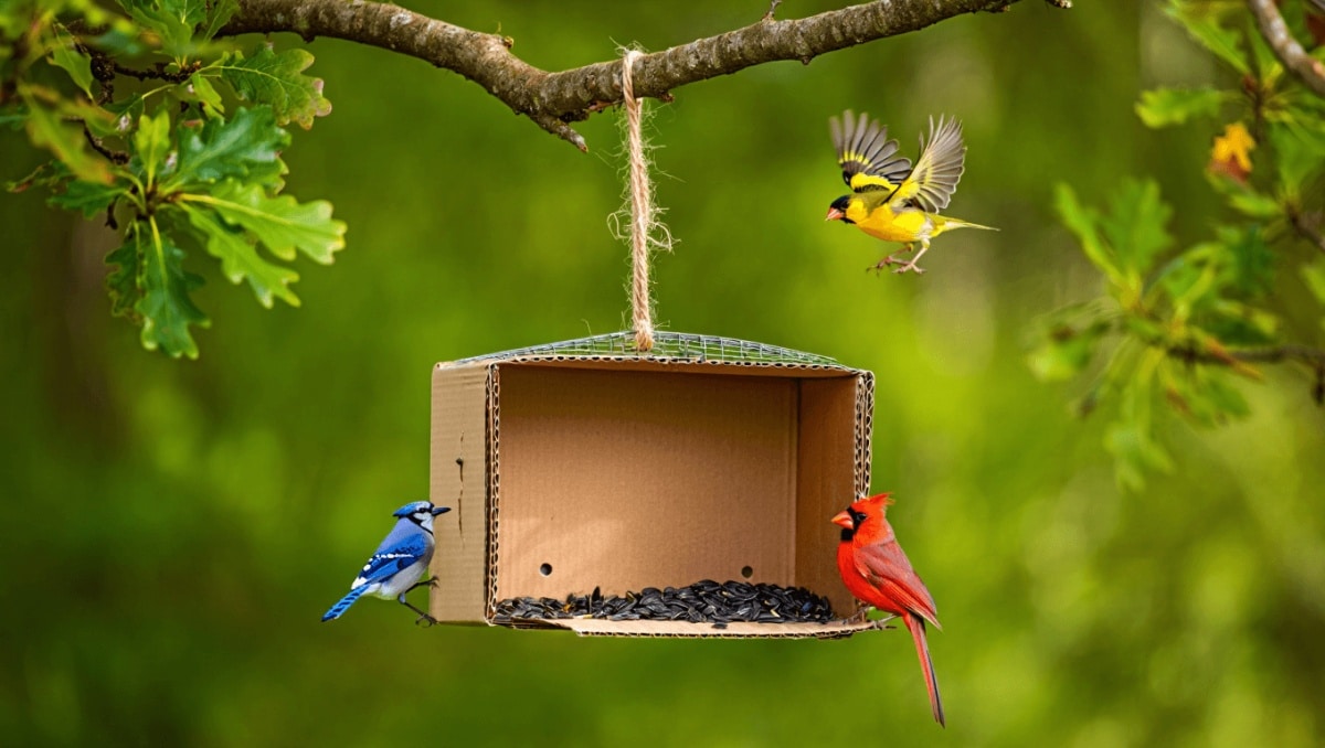 Reuse An Old Shoebox To Attract Birds To Your Yard — Here's The Simple DIY