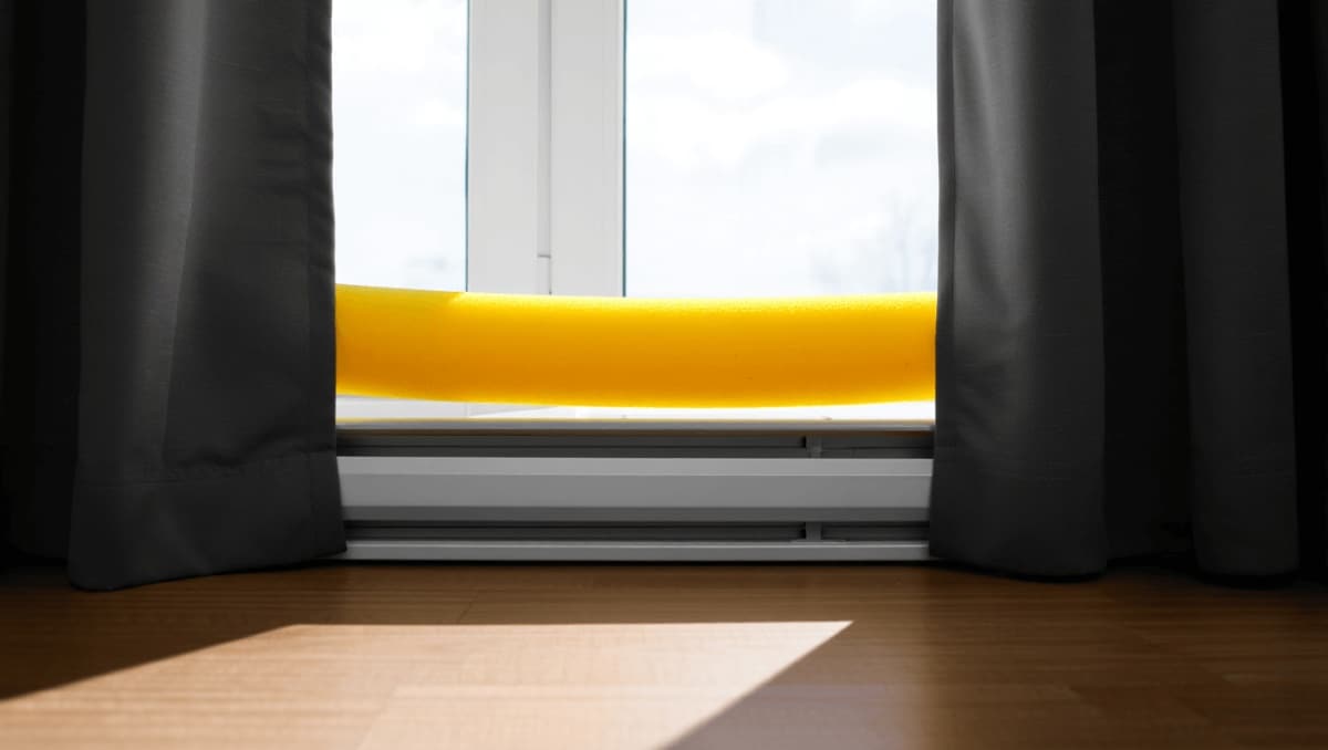 Make Your Blackout Curtains Work Better With A Dollar Tree Pool Noodle Hack