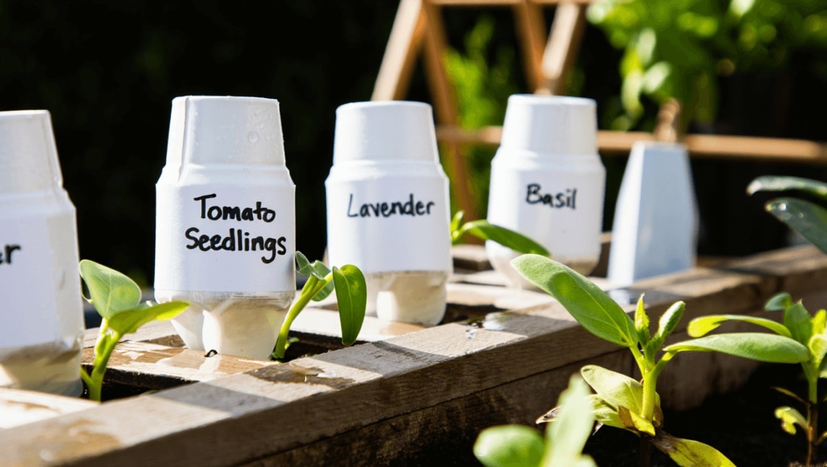 The Clever Way You Should Be Reusing Empty Yogurt Containers In Your Garden