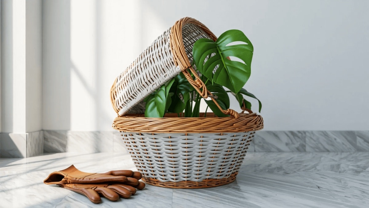 This Clever Indoor Plant Stand Hack Uses A Laundry Staple