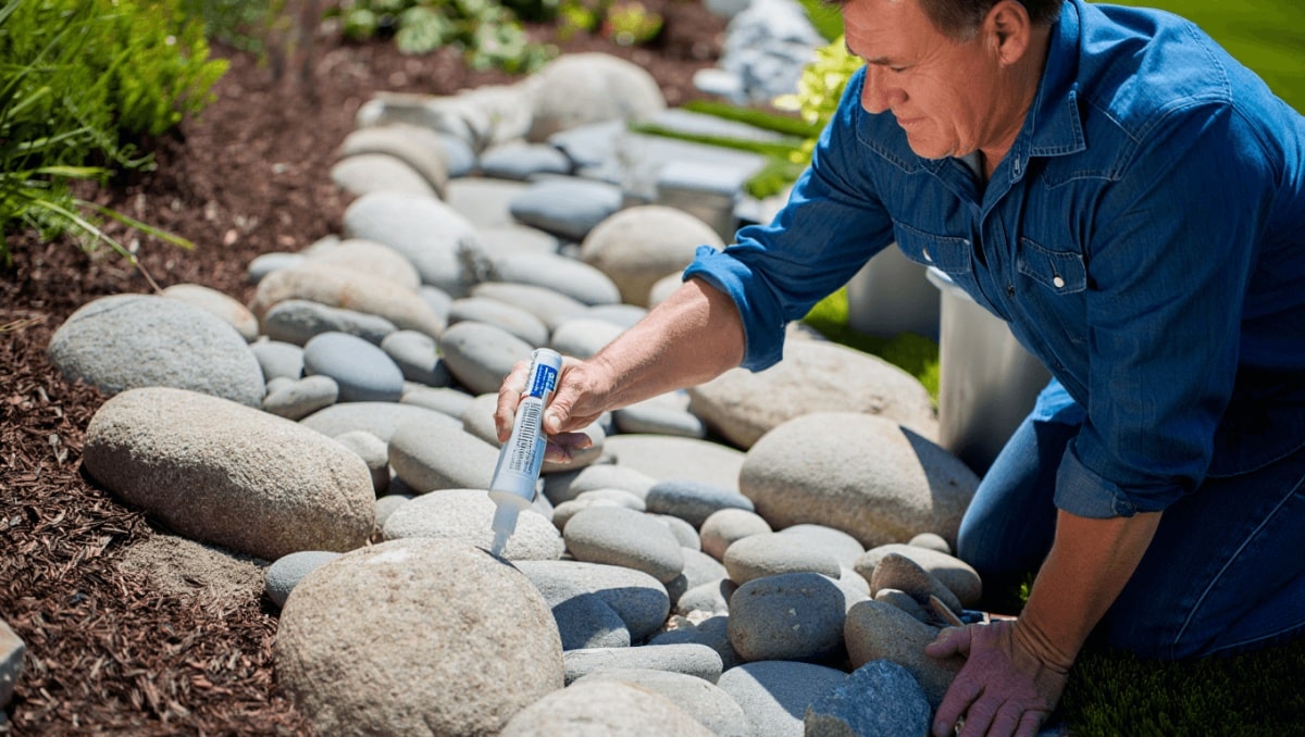 The Landscaping Glue Homeowners Swear By For Keeping Stones And Rocks Secure