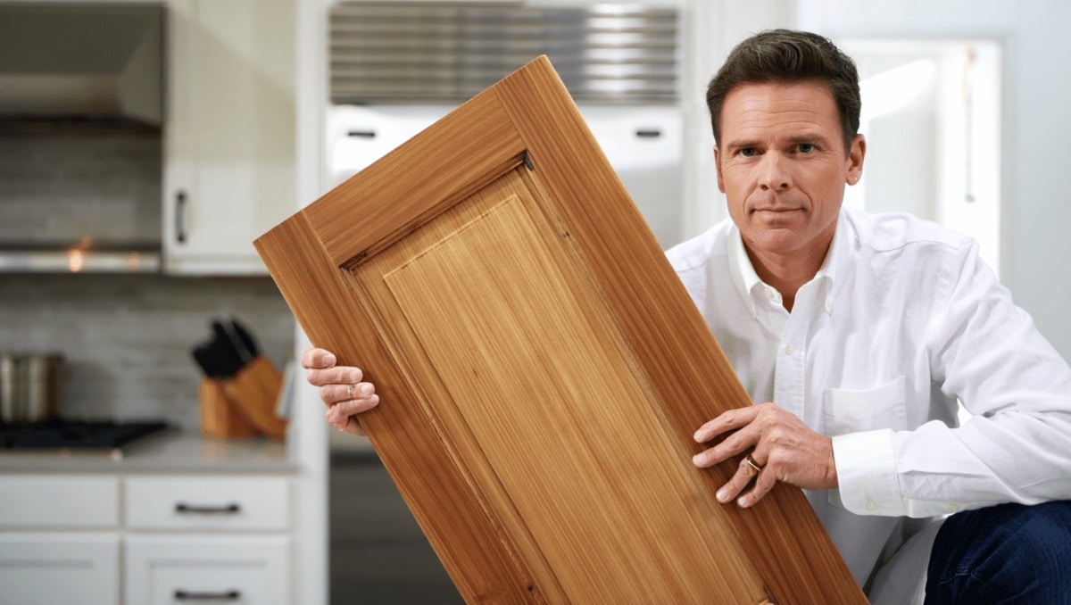 Lighten Up Dark Cabinets Without Paint Using HGTV Star David Bromstad's Trick