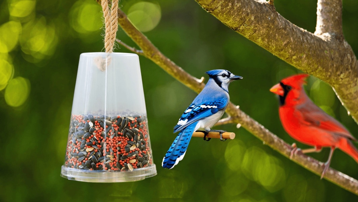 Don't Throw Out Plastic Nursery Pots. Reuse Them To Feed Birds