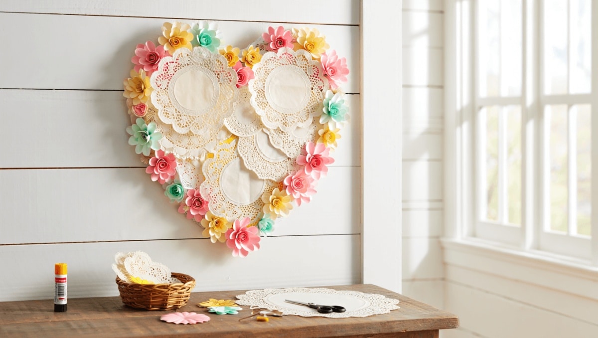 She Grabs A Pack Of Dollar Tree Doilies To Create The Sweetest Spring Decor!