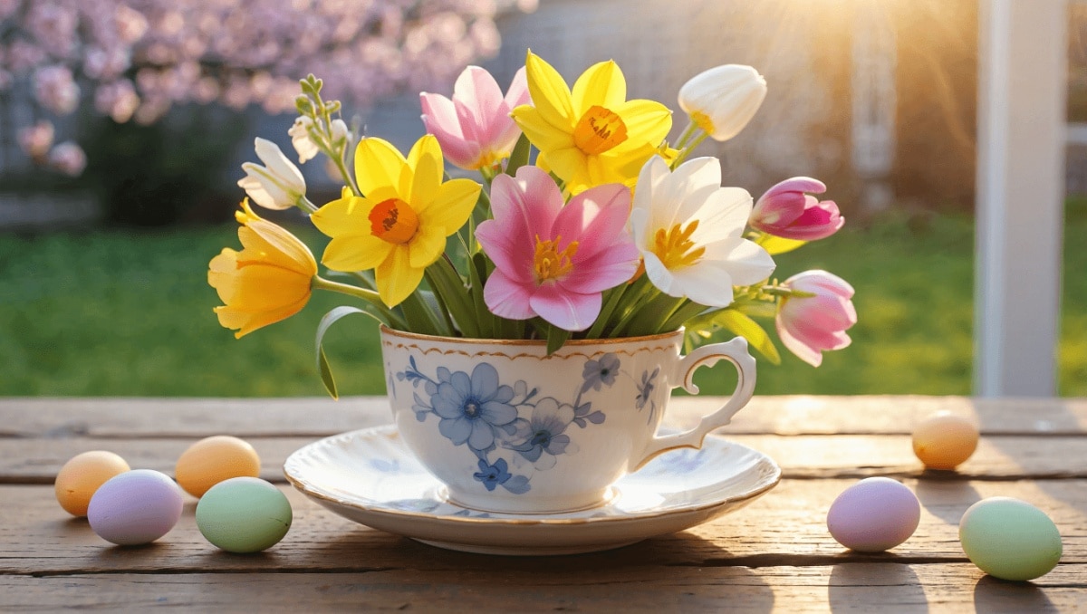 Turn An Old Teacup Into The Cutest Easter Decor With This Fun DIY Idea