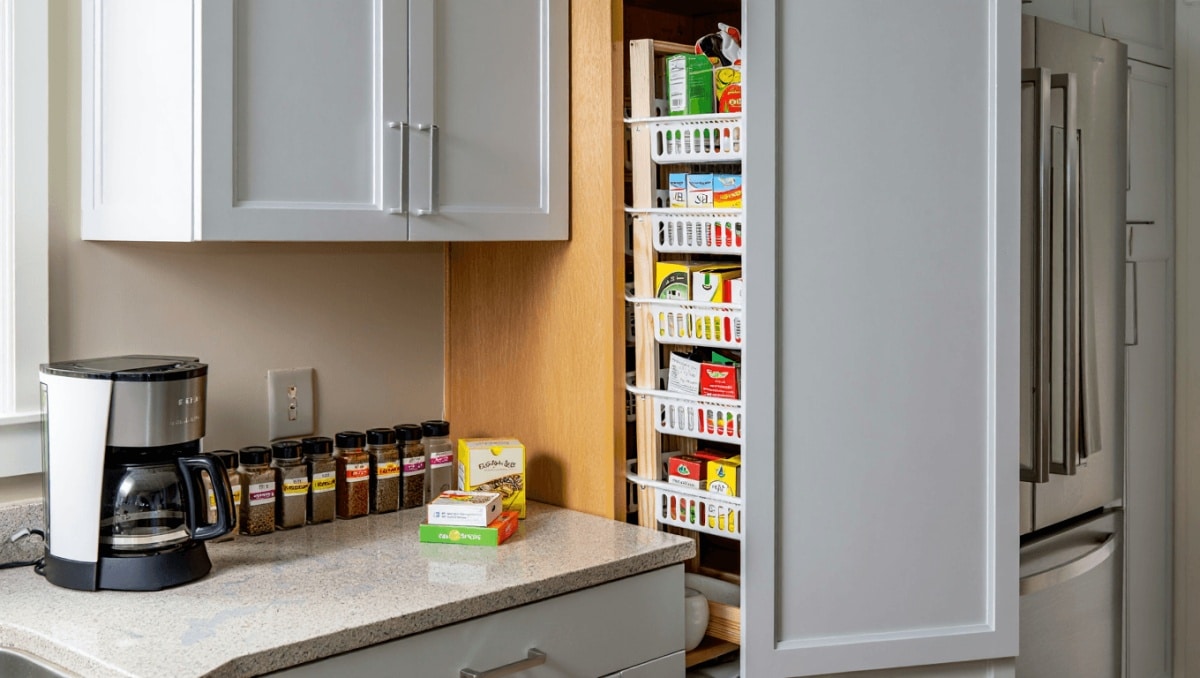 Maximizing Kitchen Counter Space Is Easier Now With This Dollar Tree DIY