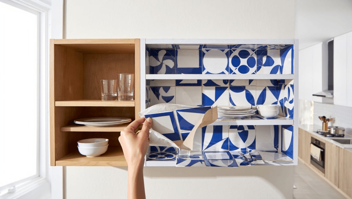 This Easy DIY Will Transform The Look Of Your Kitchen Shelves In Minutes