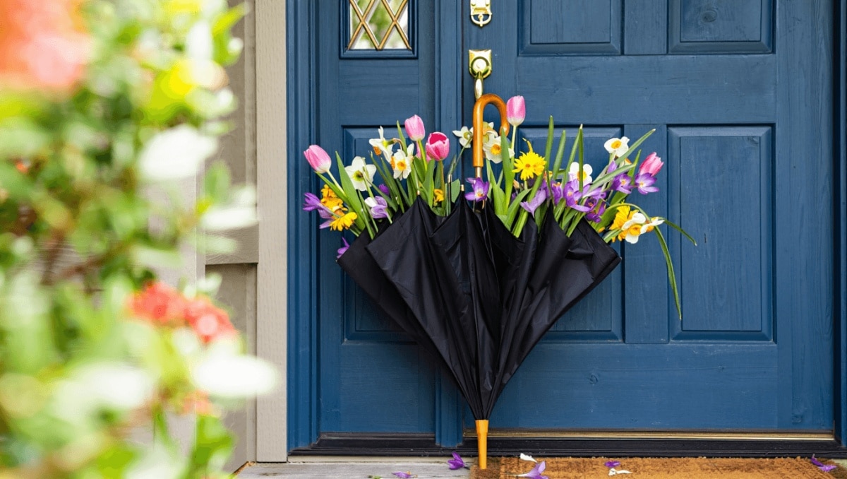 Skip Traditional Wreaths: A Fun Spring Door Decor Idea You'll Love