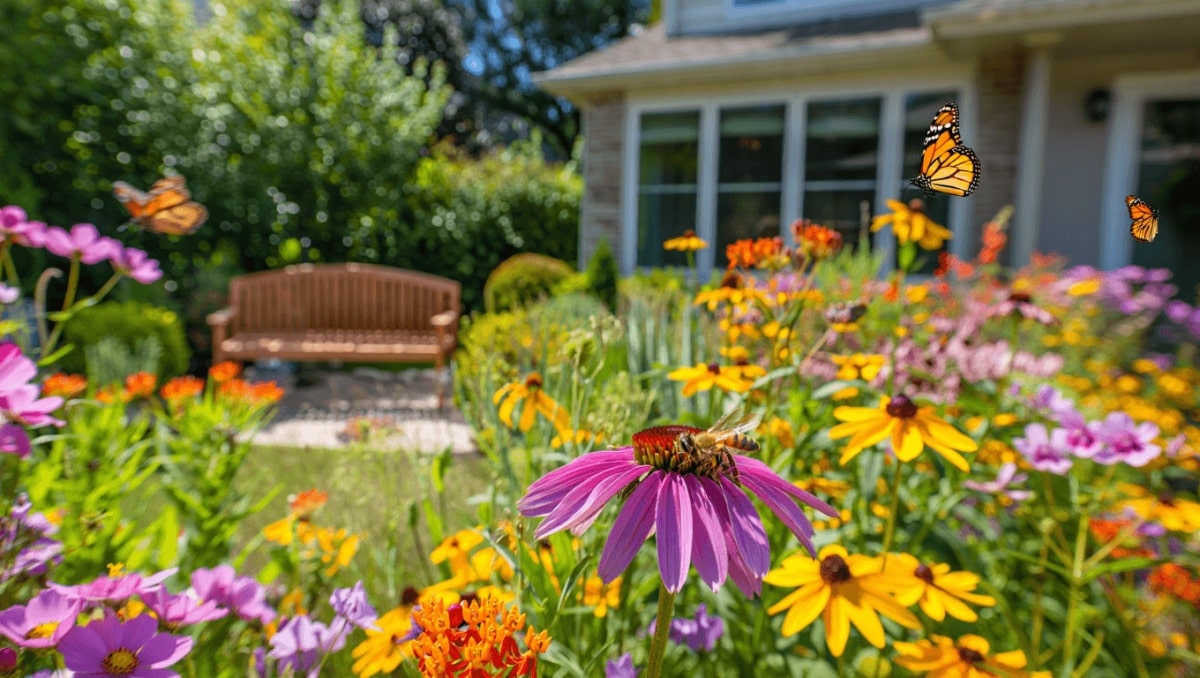 Say Goodbye To Grass: This Low-Maintenance Swap Fills Your Yard With Color & Pollinators