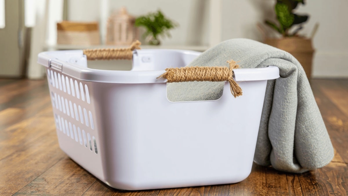 This Affordable Dollar Tree DIY Looks Like A High-End Blanket Basket