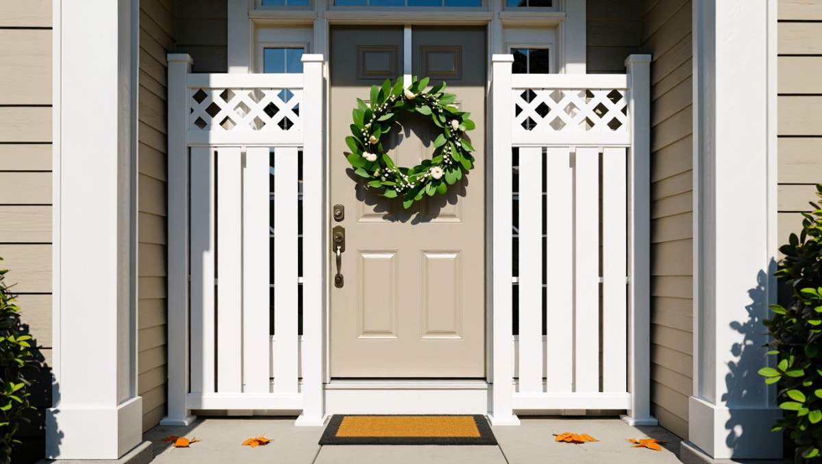 Everyone Will Be Buying Dollar Tree Garden Fences When They See This Front Door DIY!