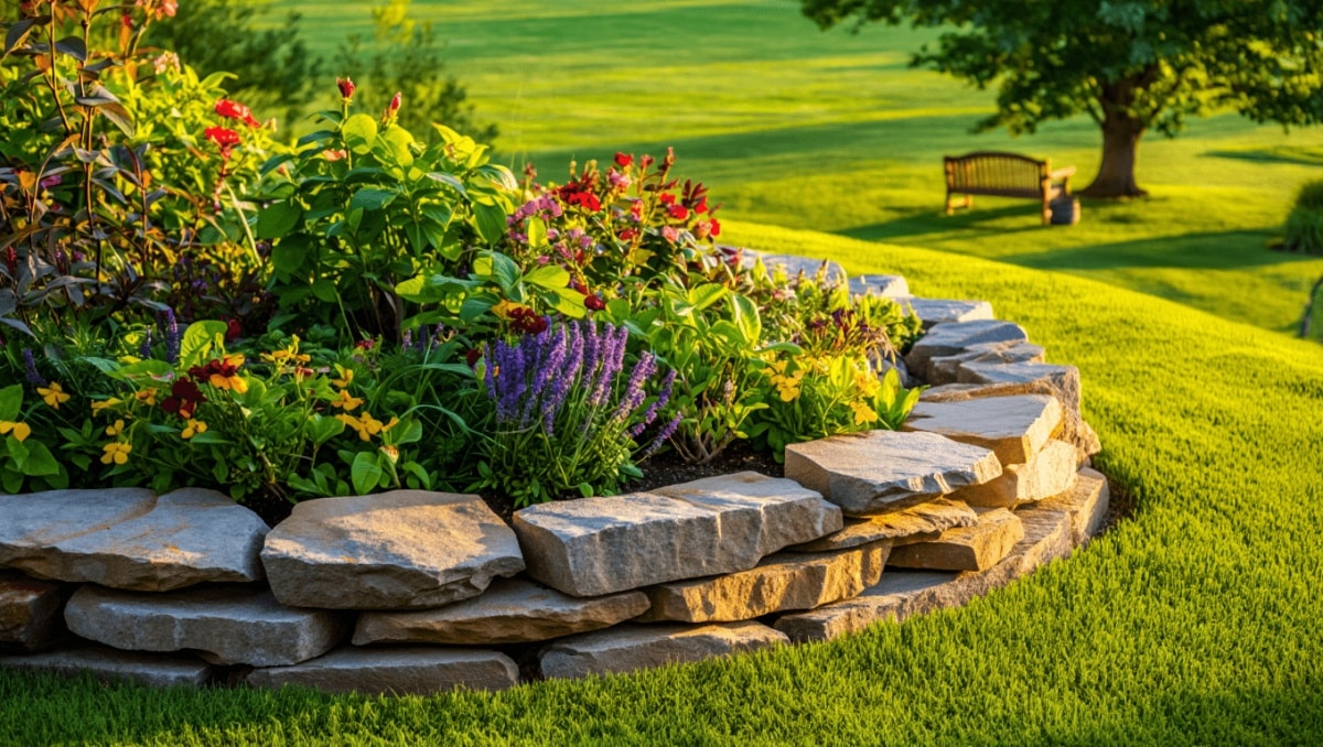 The Stylish Garden Edging Idea That'll Make Your Yard Look Like A Million Bucks