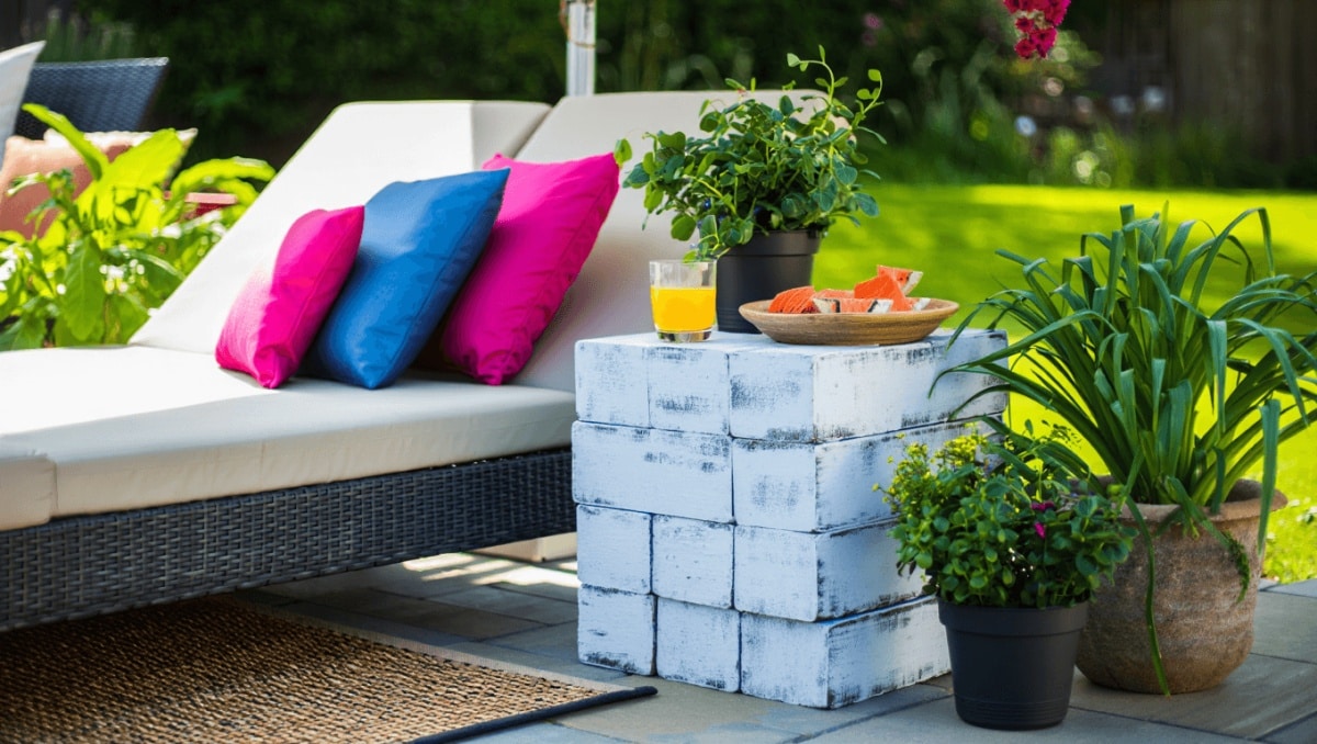 Turn Inexpensive Pavers Into A Stunning Patio Piece With One Clever DIY