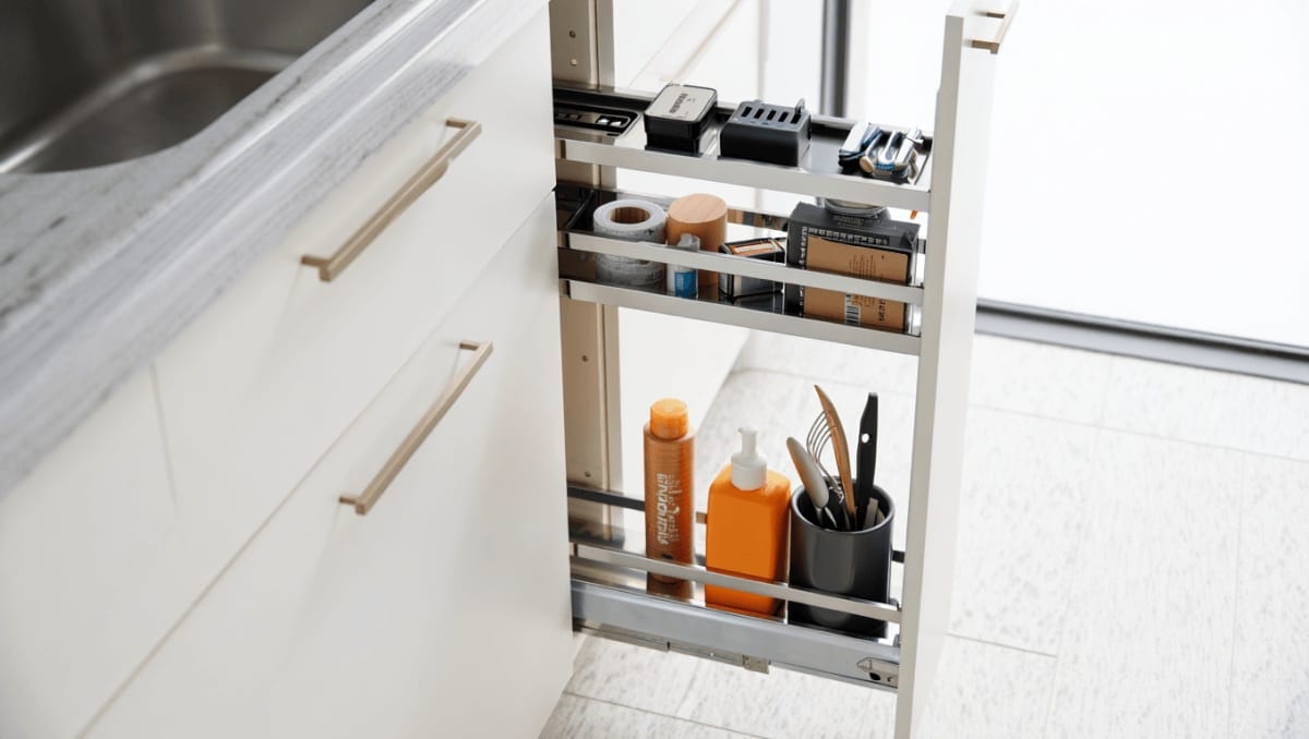 Short On Kitchen Storage? This Sleek Solution Hides Clutter In Plain Sight