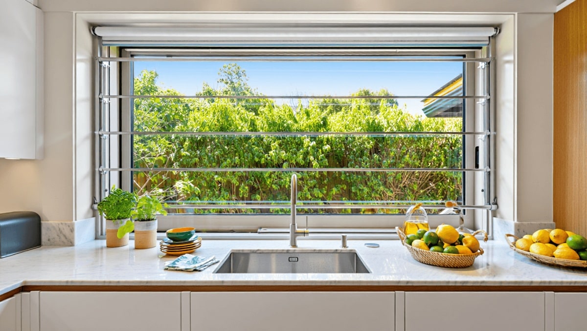 No Curtains, No Blinds: This Unique Idea Adds Functional Flair To Your Kitchen Window