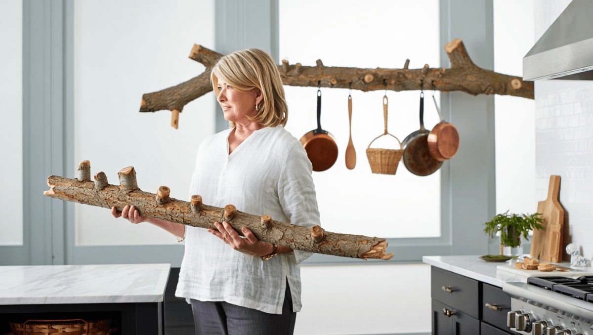 Martha Stewart's Clever Indoor Storage Hack Uses An Unexpected Backyard Find
