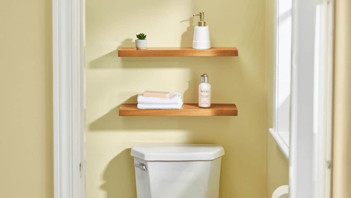 Ditch Bulky Over-The-Toilet Cabinets And Try This DIY For Chic Storage